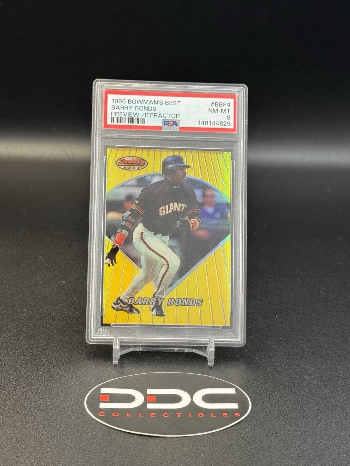 'S BEST PREVIEW BARRY BONDS GI 1996 Bowman 1996 Bowman refractor