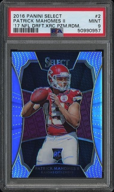 PATRICK MAHOMES SELECT XRC SIL 2016 Unknown