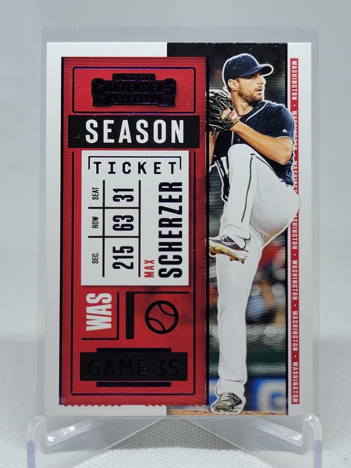 Baseball Max Scherzer 2020 Panini Contenders 2020 Panini Contenders