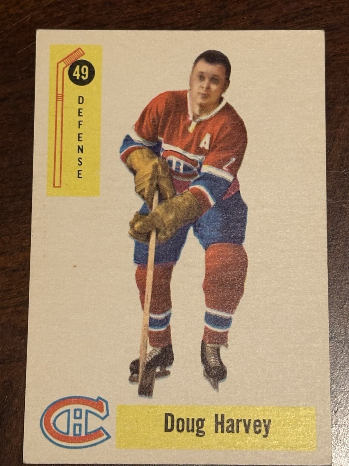 Doug Harvey trading card