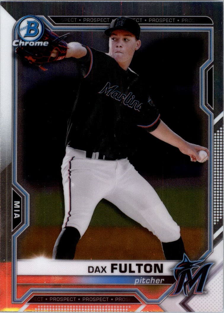 Prospects Dax Fulton 2021 Bowman Chrome 2021 Bowman Chrome