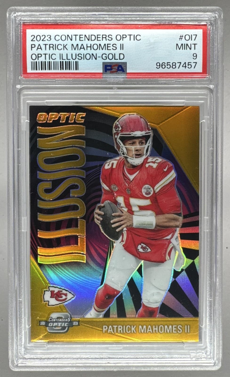 Patrick Mahomes 2021 Panini Contenders 2021 Panini Contenders gold