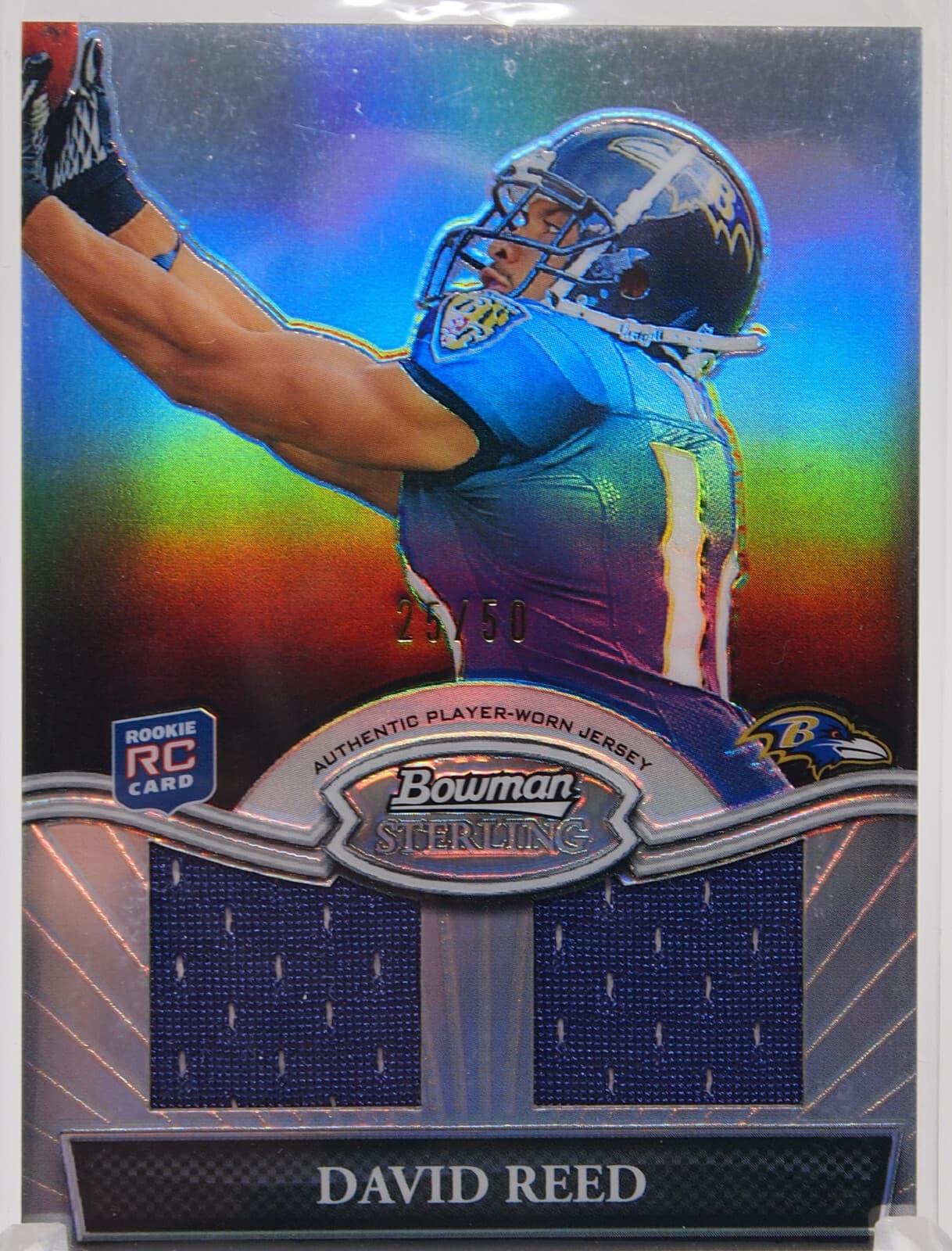 Football David Reed 2010 Bowman Sterling