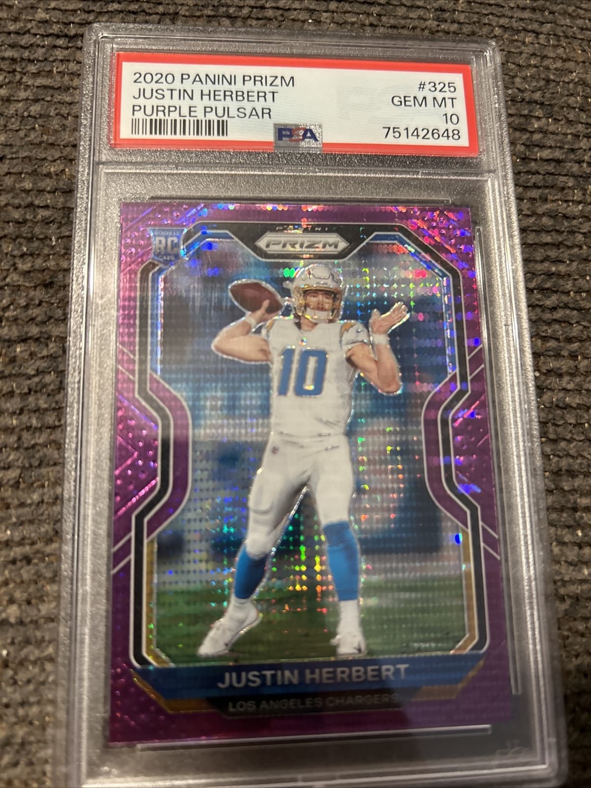 Purple Pulsar Justin 2020 Panini Prizm 2020 Panini Prizm