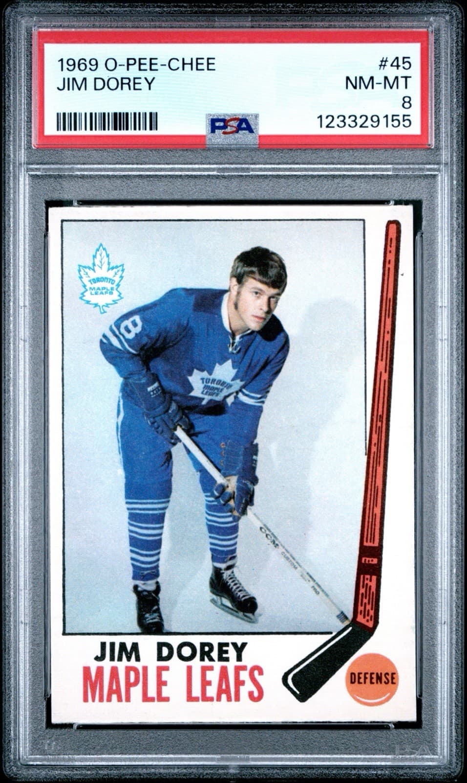 Jim Dorey trading card
