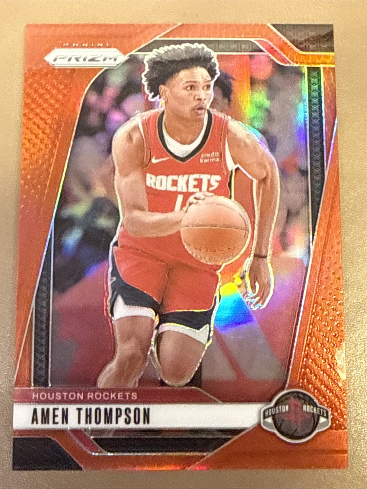 Amen Thompson Red 2024 Panini Prizm 2024 Panini Prizm