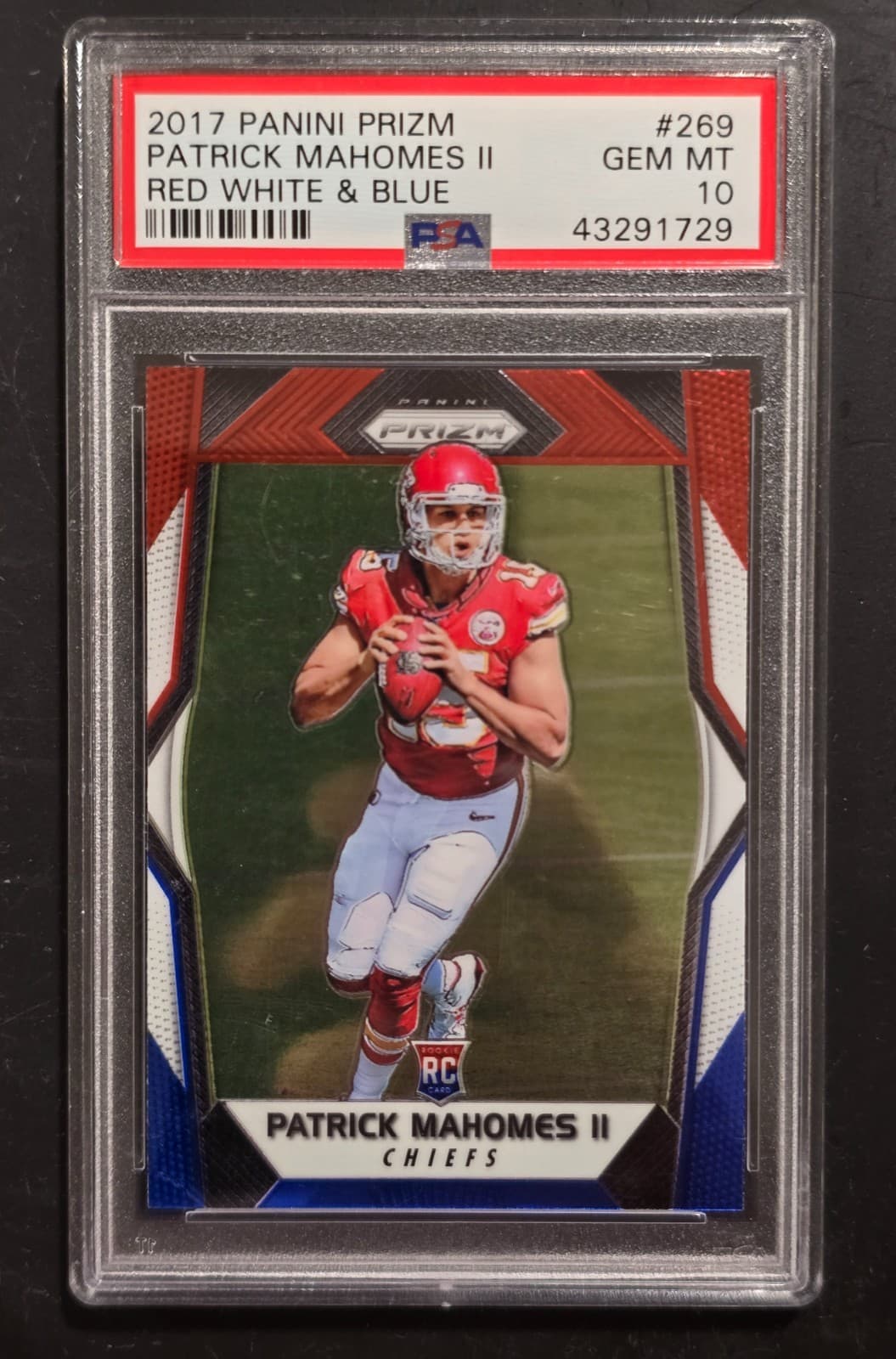 PATRICK MAHOMES II RED WHITE & 2017 Panini Prizm