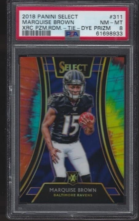 MARQUISE BROWN NM-MT XRC TIE D 2018 Panini Select 2018 Panini Select