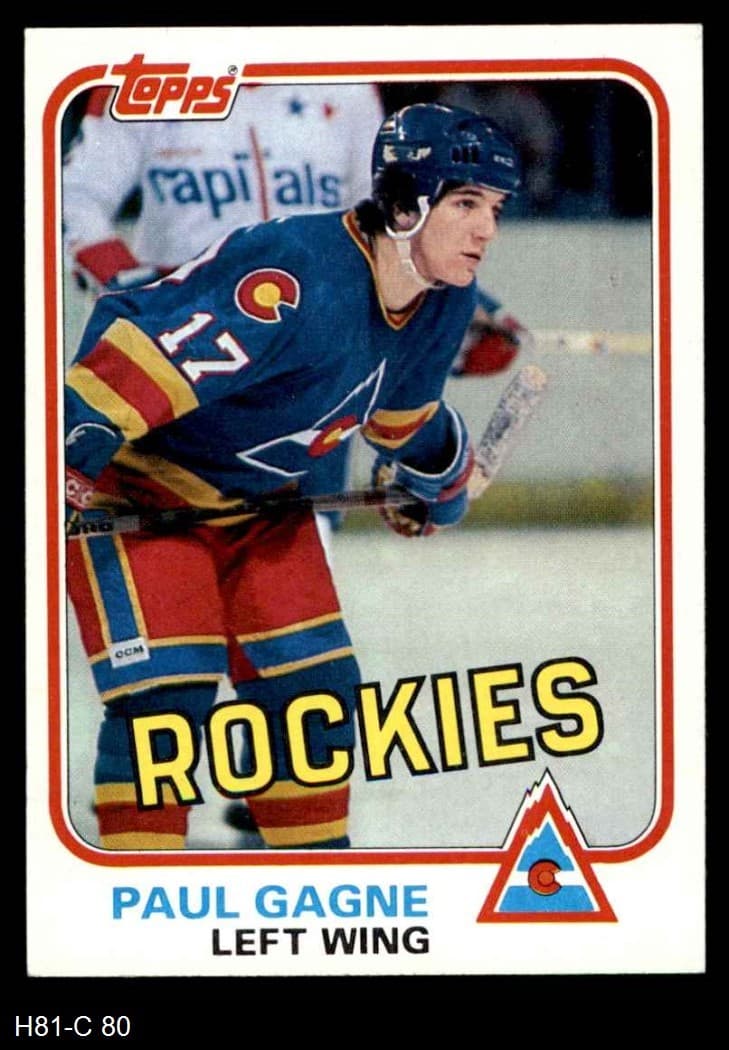 Paul Gagne West 1981 Topps 1981 Topps