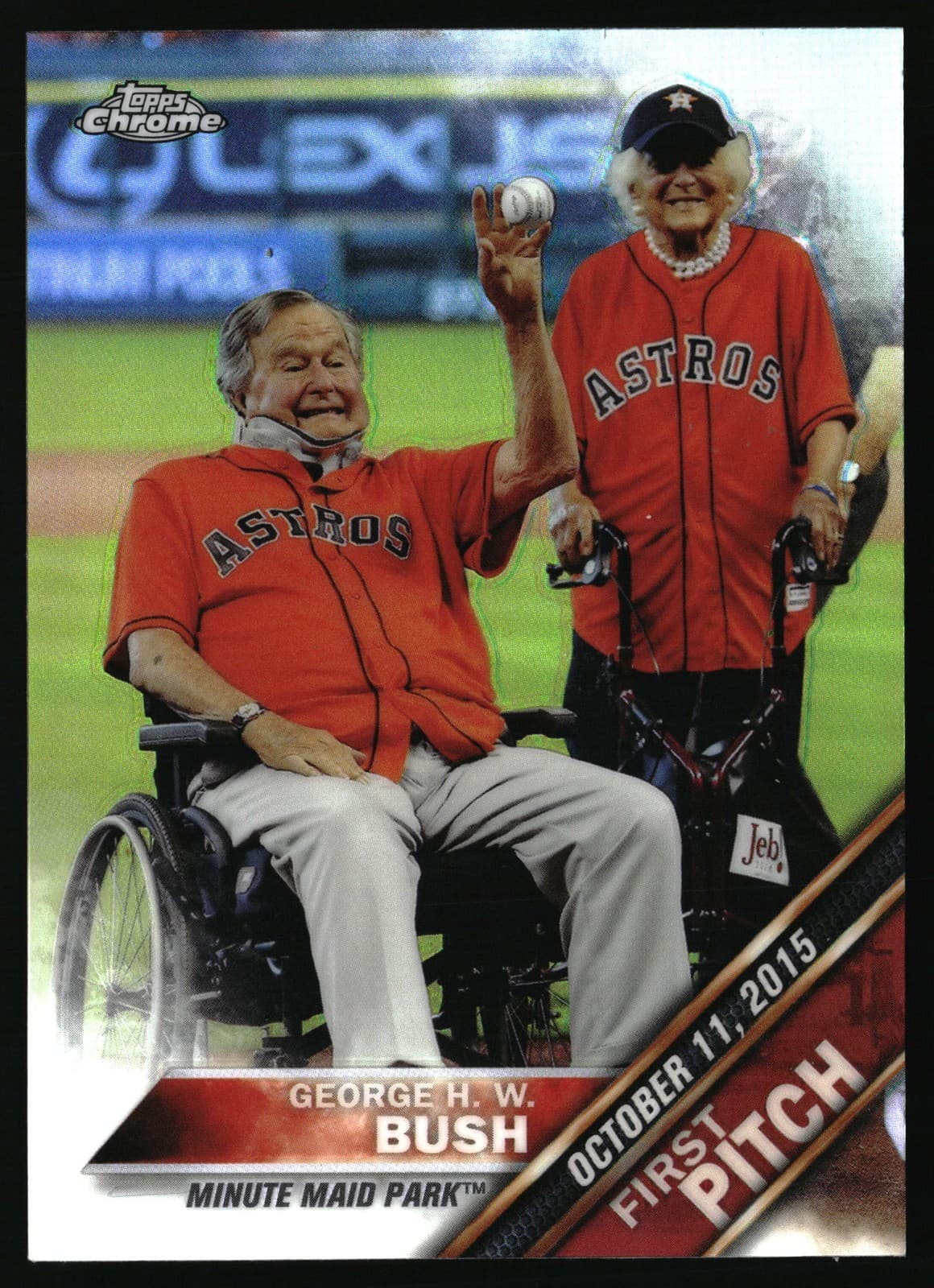Bush First Pitch 2016 Topps Chrome