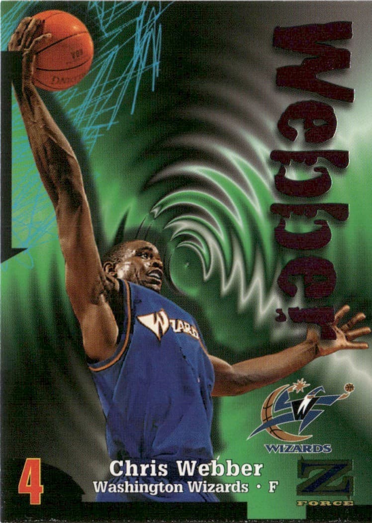 -99 Z-FORCE CHRIS WEBBER WASHI 1998 Skybox 1998 Skybox