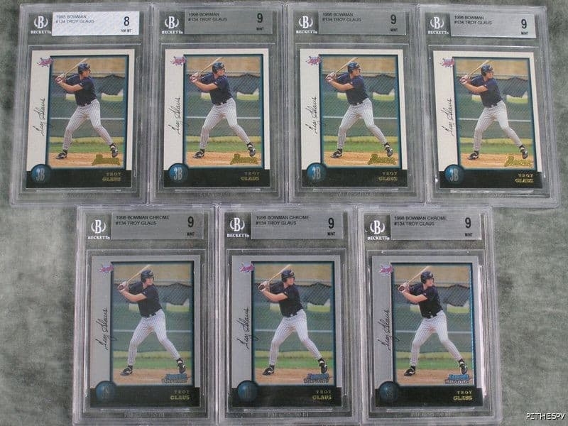 Troy Glaus Baseball 1998 Bowman Chrome 1998 Bowman Chrome