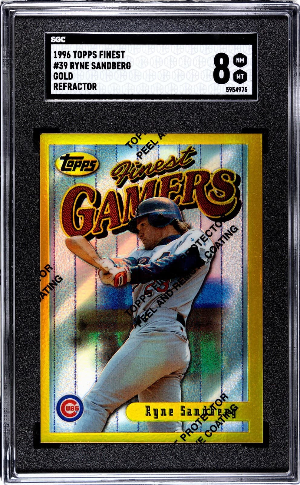 Ryne Sandberg Gold 1996 Topps Finest 1996 Topps Finest gold-refractor