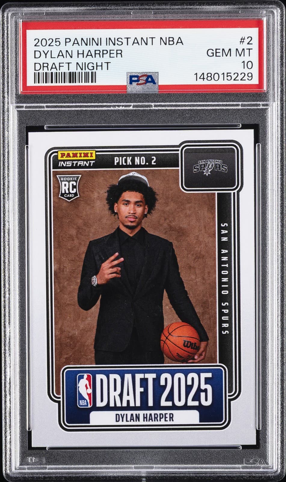 INSTANT NBA DRAFT NIGHT DYLAN 2025 Panini