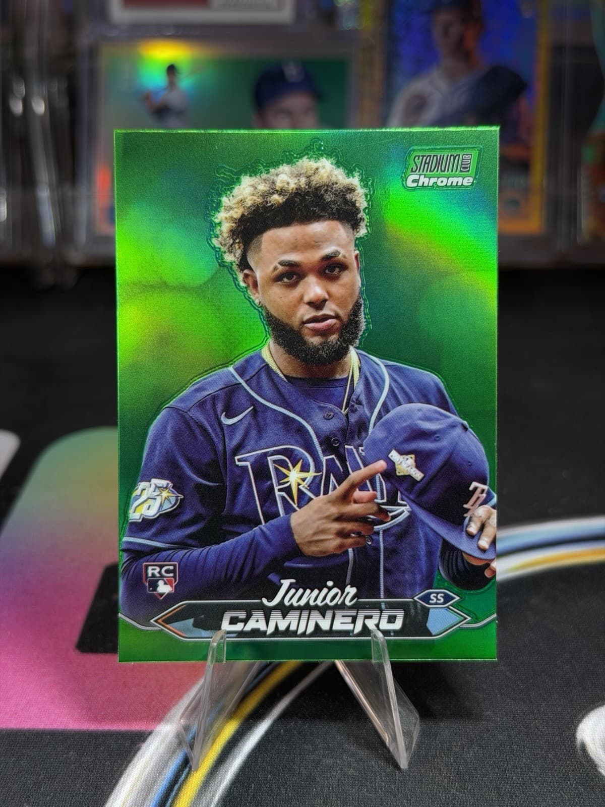 Junior Caminero Green 2024 Topps Stadium Club