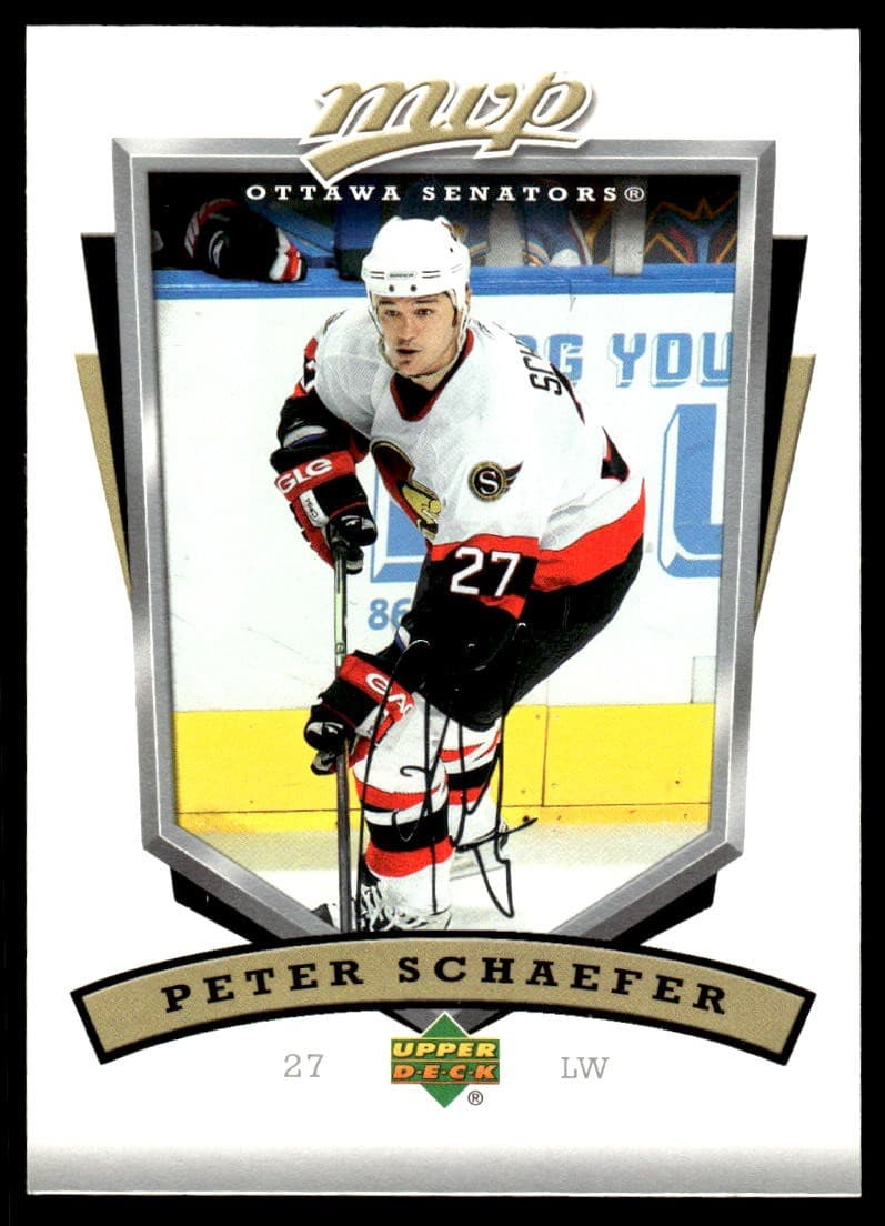 Peter Schaefer Ottawa 2006 Upper Deck 2006 Upper Deck