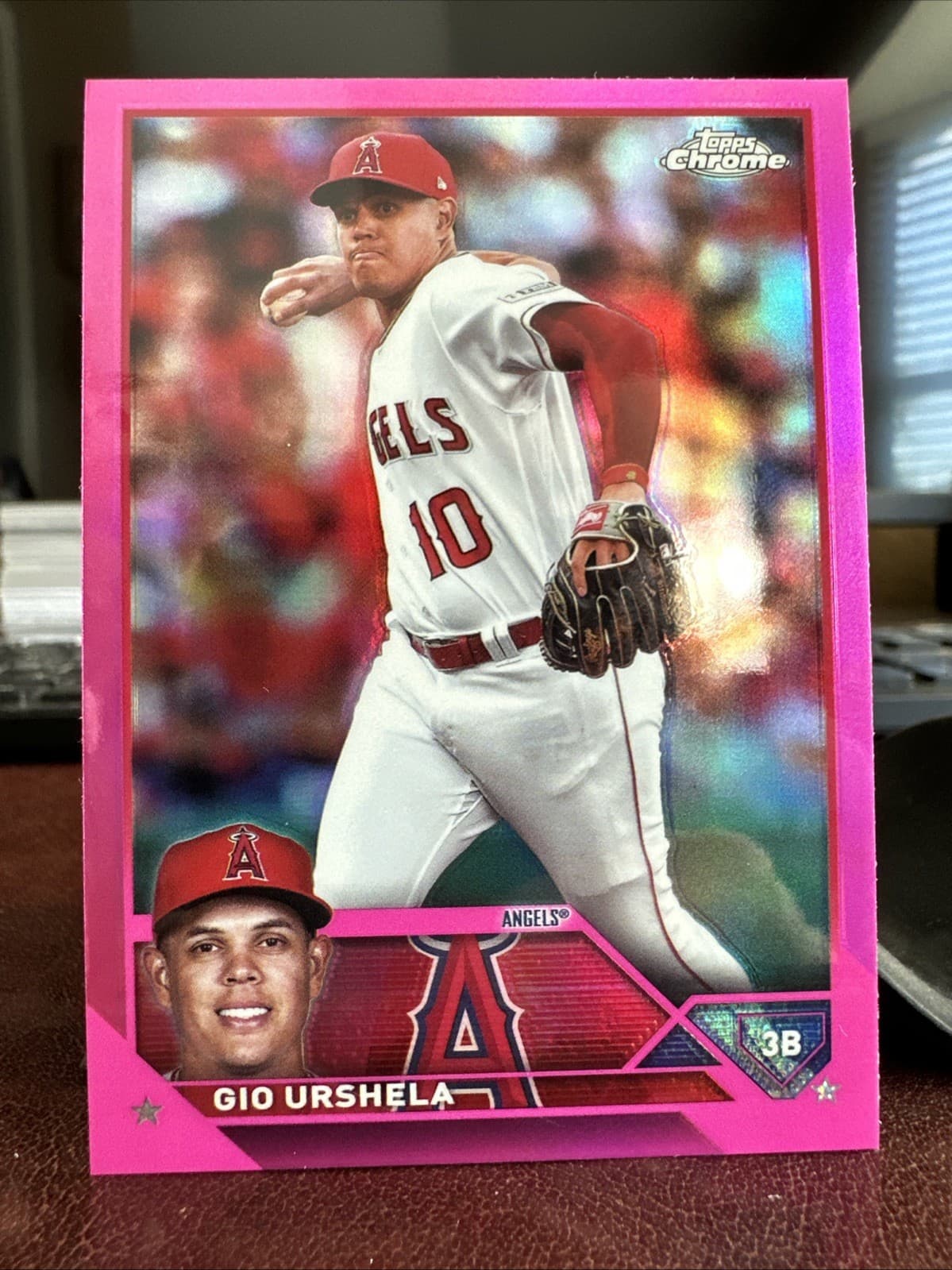 Gio Urshela Pink 2023 Topps Chrome 2023 Topps Chrome
