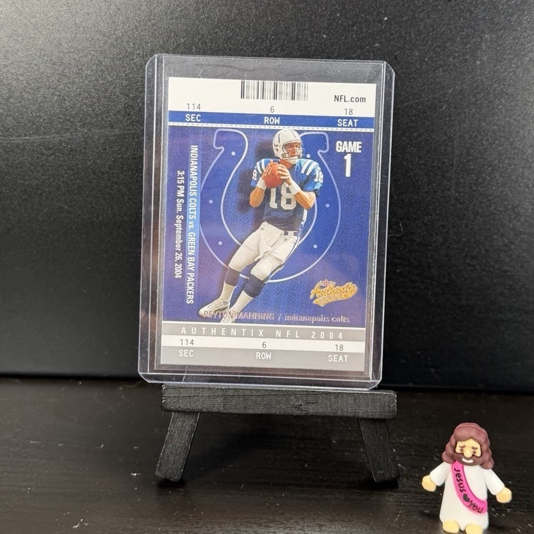 Authentix Peyton Manning 2004 Fleer