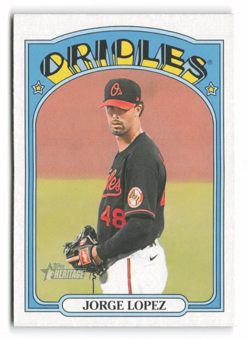 Jorge Lopez Baltimore 2021 Topps Heritage 2021 Topps Heritage