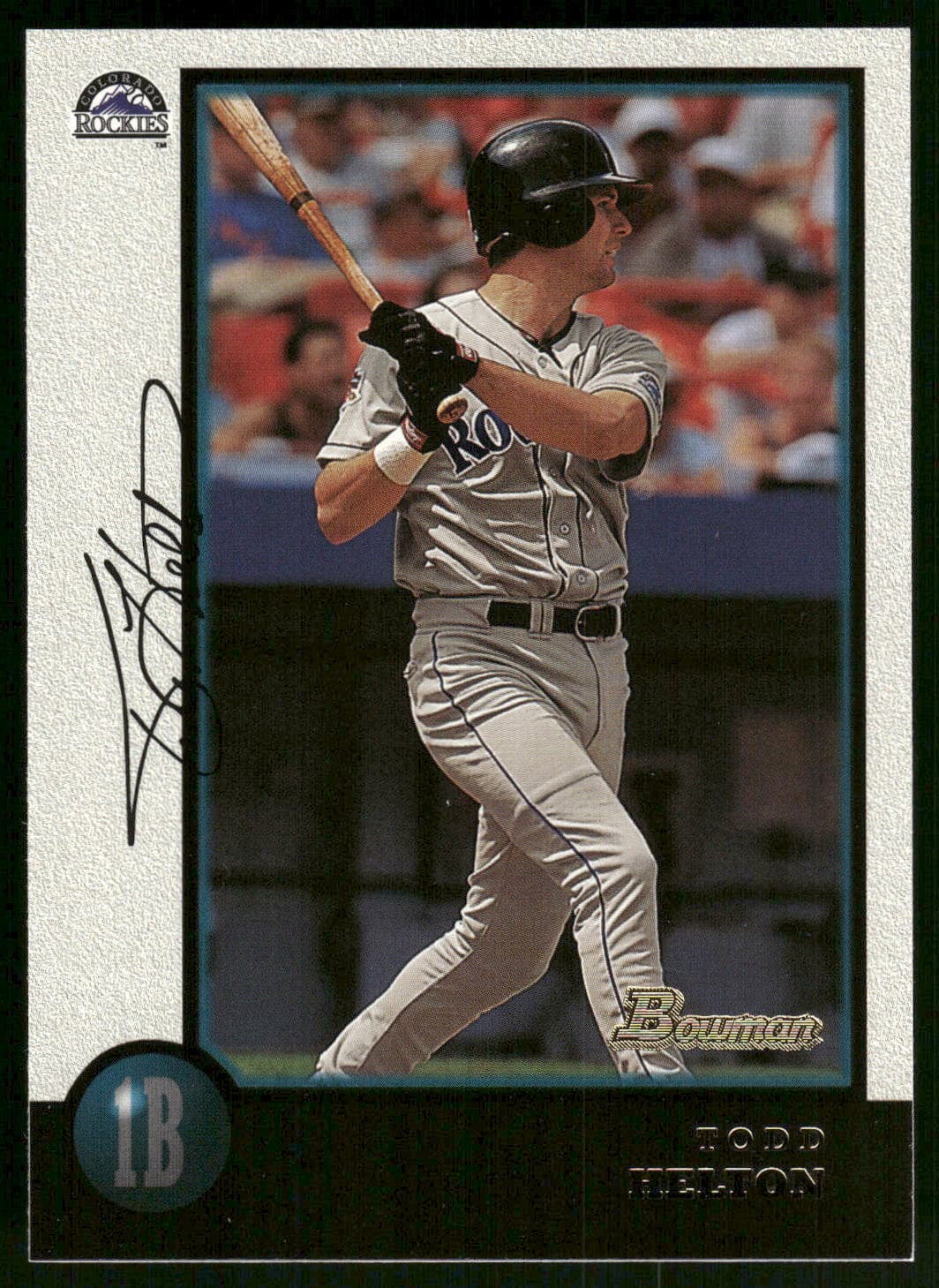 Todd Helton Colorado 1998 Bowman Chrome 1998 Bowman Chrome
