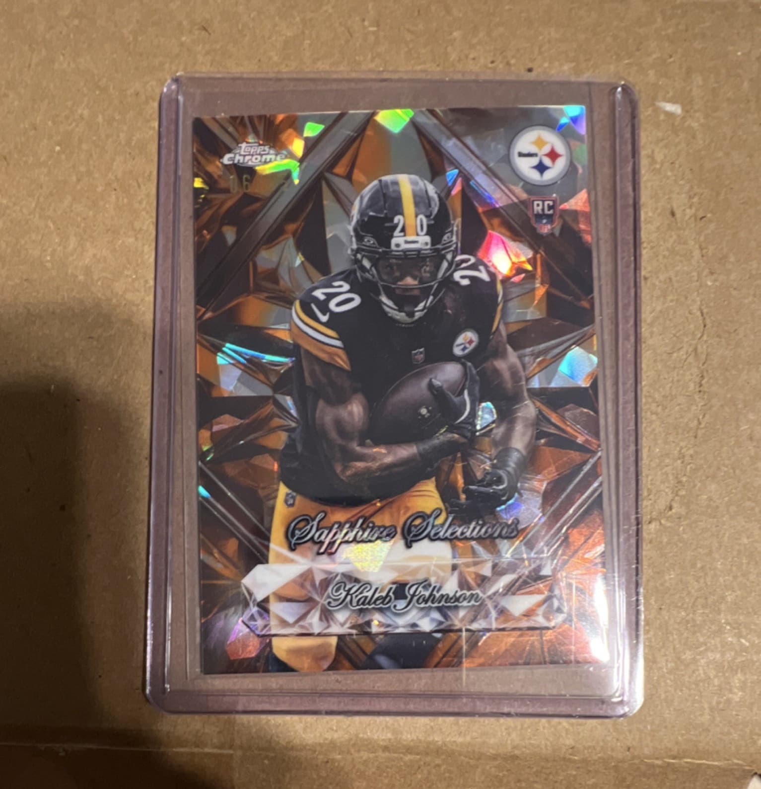 Sapphire Kaleb Johnson 2025 Topps Chrome 2025 Topps Chrome