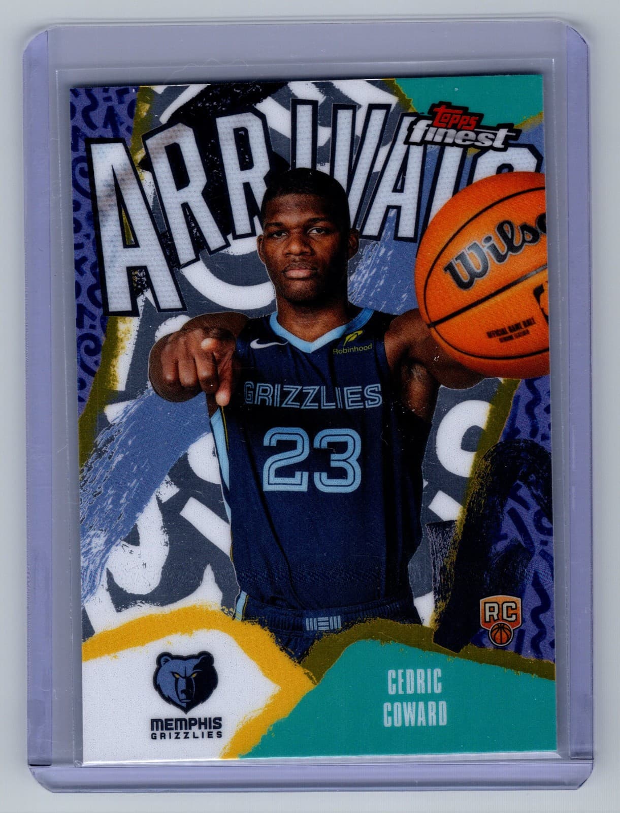 -26 BASKETBALL -CEDRIC COWARD 2025 Topps Finest 2025 Topps Finest