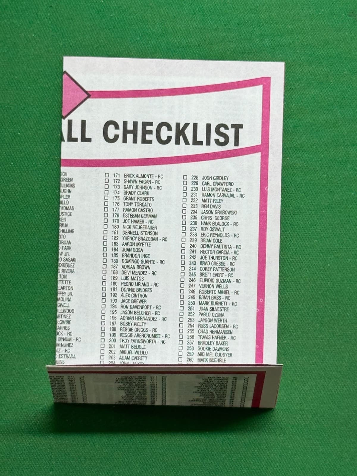 Baseball Checklist 2001 Bowman 2001 Bowman