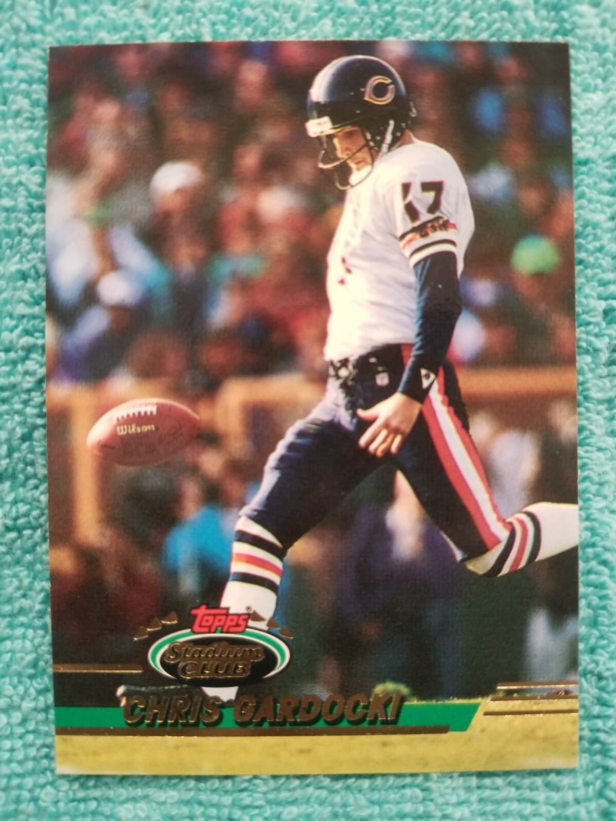 CHRIS GARDOCKI CHICAGO BEARS 1993 Topps Stadium Club