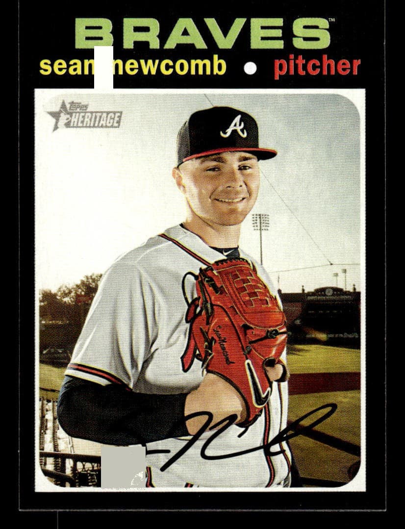 Sean Newcomb Atlanta 2020 Topps Heritage 2020 Topps Heritage
