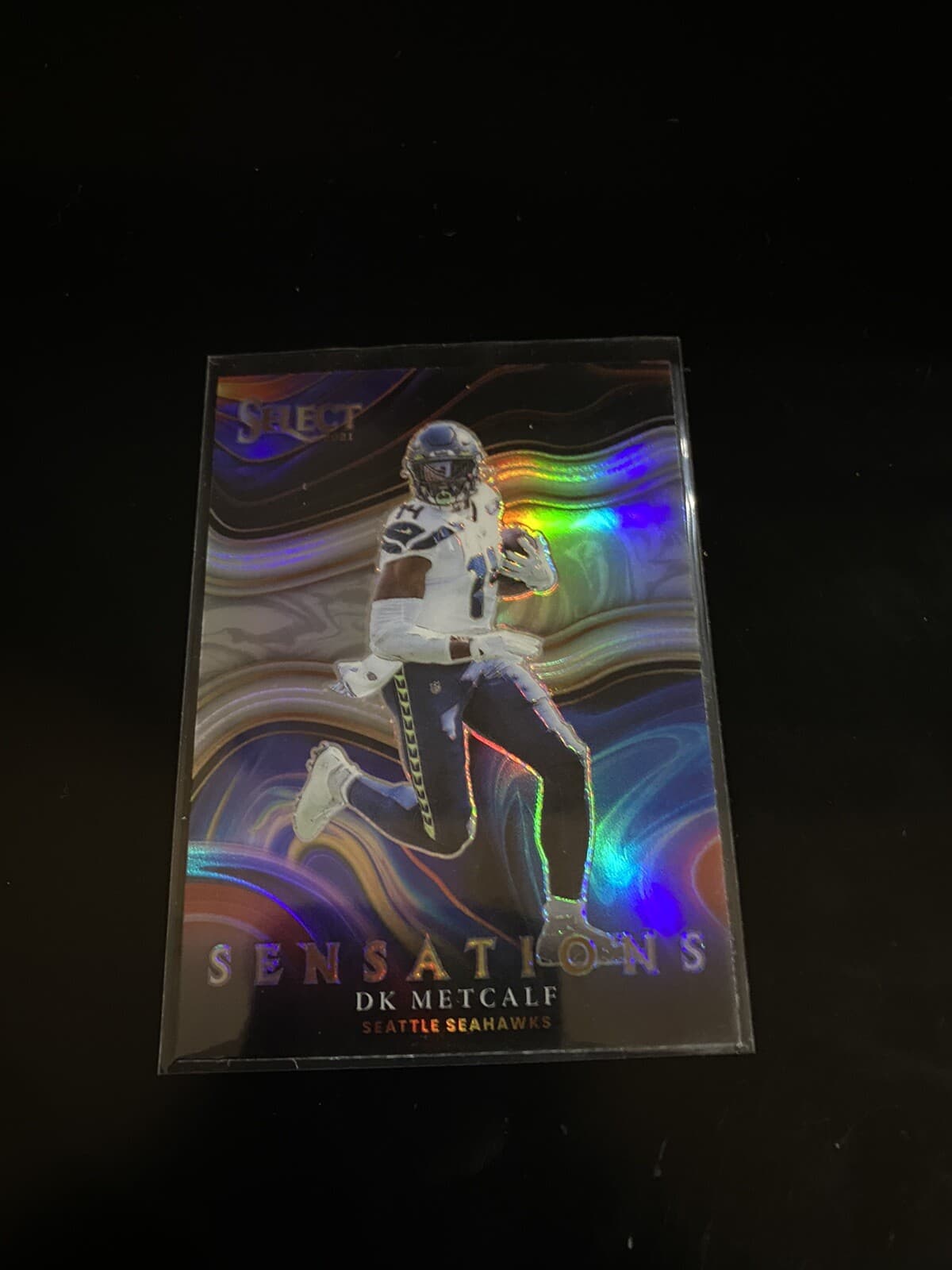 DK METCALF FOOTBALL SILVER SEN 2021 Panini Select