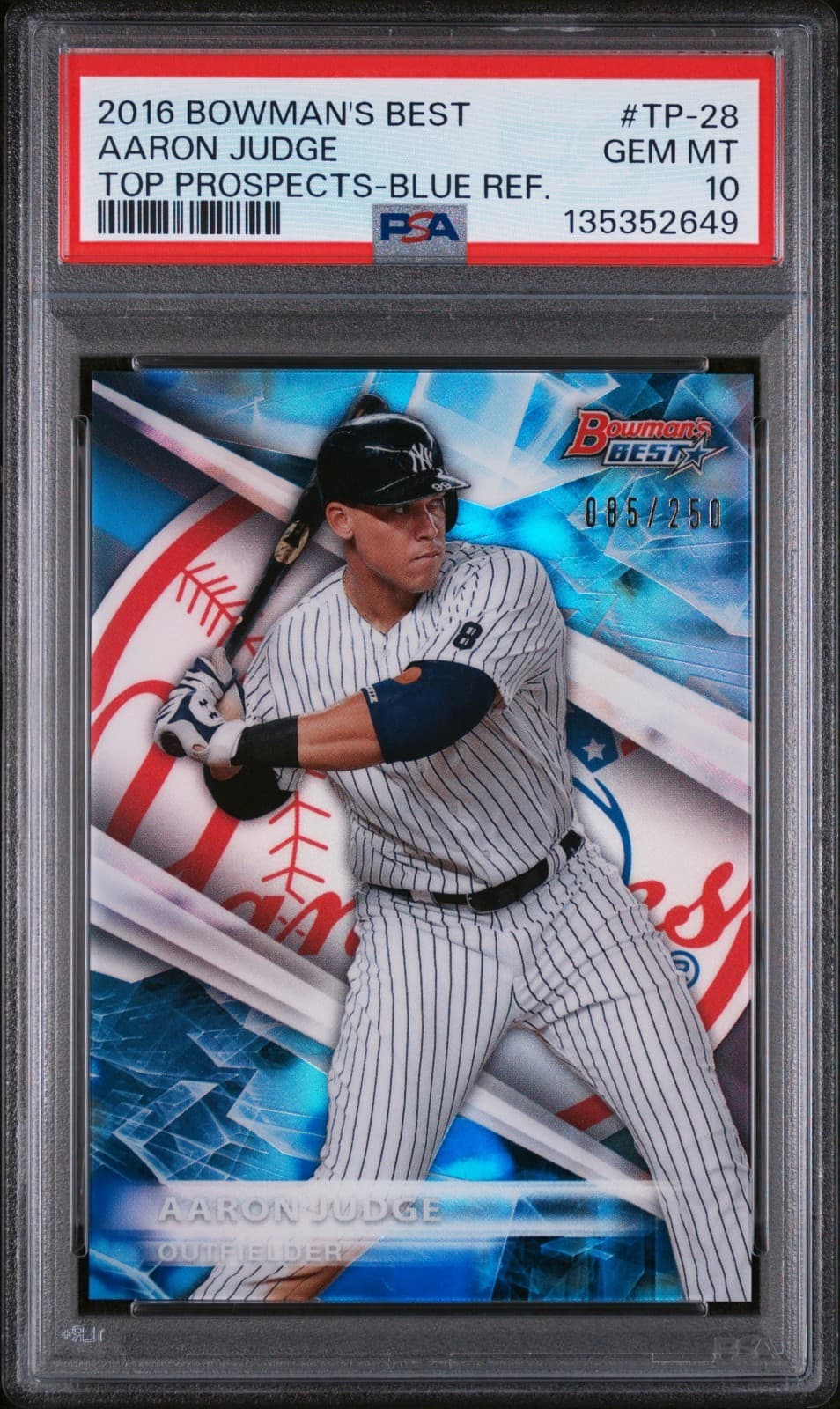 Best Aaron Judge 2016 Bowman 2016 Bowman refractor example 2