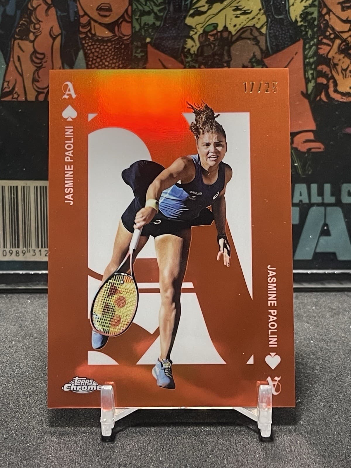 Tennis Jasmine Paolini 2025 Topps Chrome 2025 Topps Chrome orange-refractor