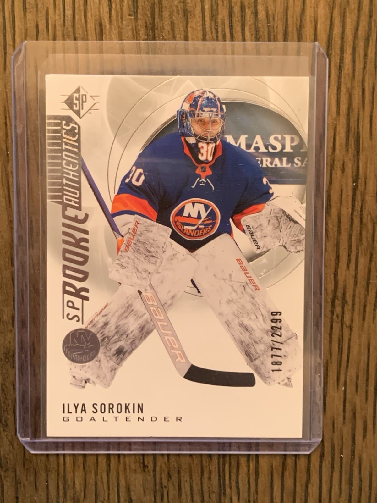 Ilya Sorokin Authentics 2020 Upper Deck SP 2020 Upper Deck SP