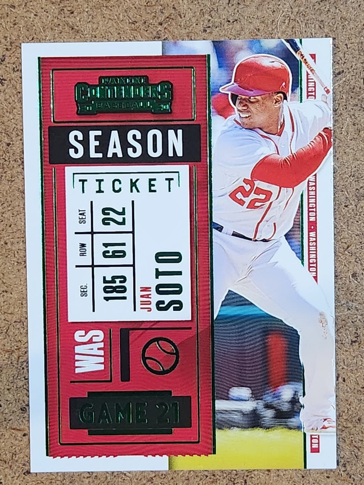Baseball Green Foil 2020 Panini Contenders 2020 Panini Contenders