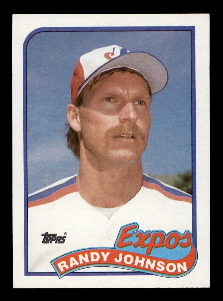RANDY JOHNSON MONTREAL EXPOS H 1989 Topps