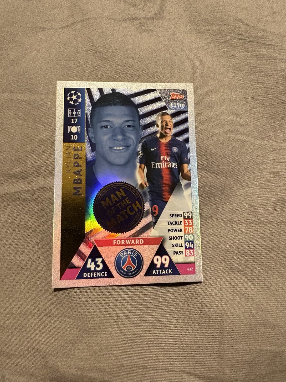 Kylain Mbappe 2018 Topps 2018 Topps