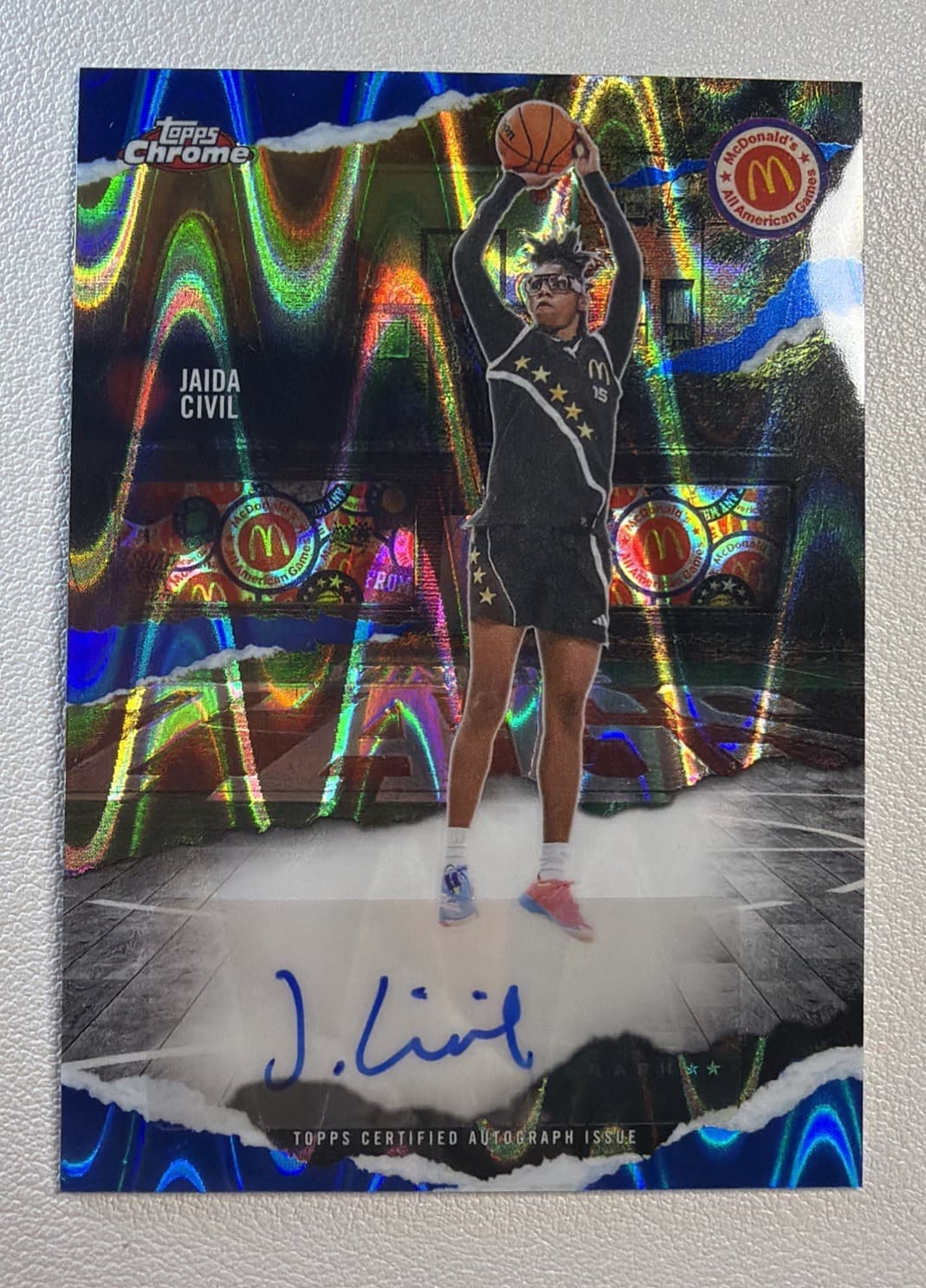 Jaida Civil Mcdonald 2025 Topps Chrome 2025 Topps Chrome blue