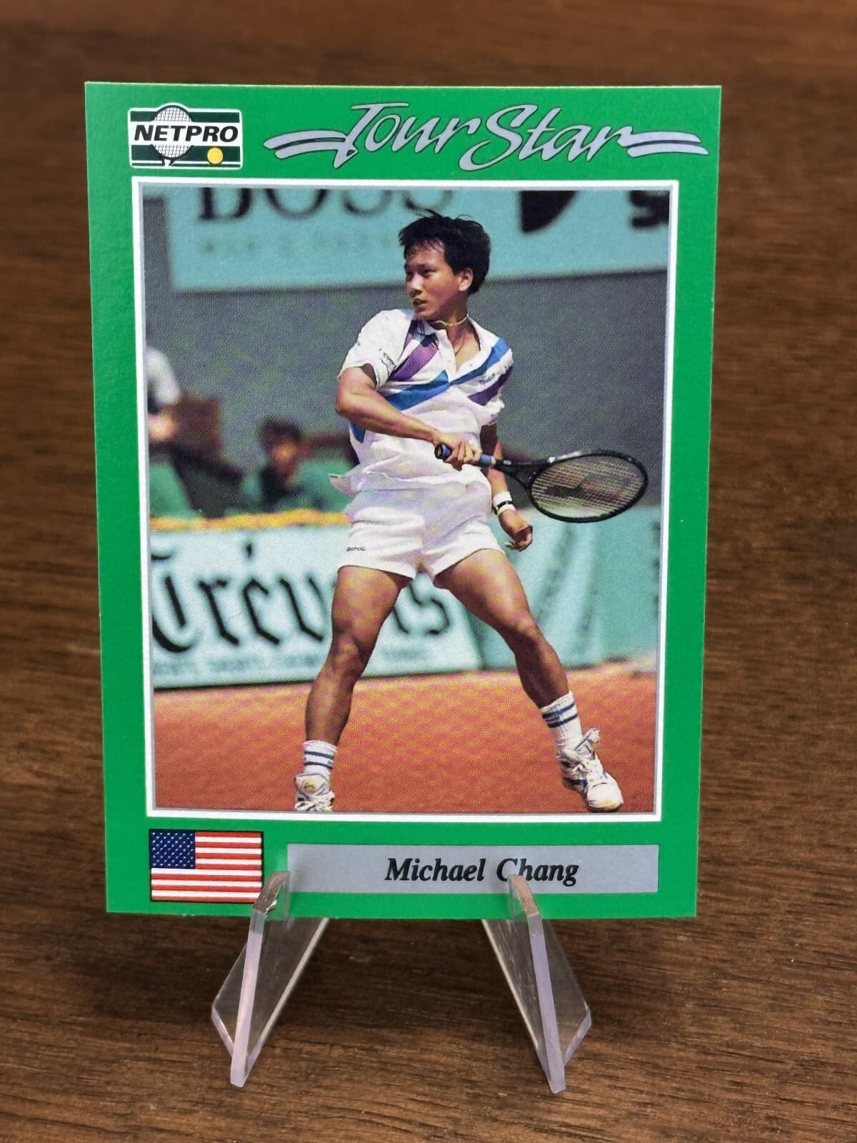 Michael Chang trading card