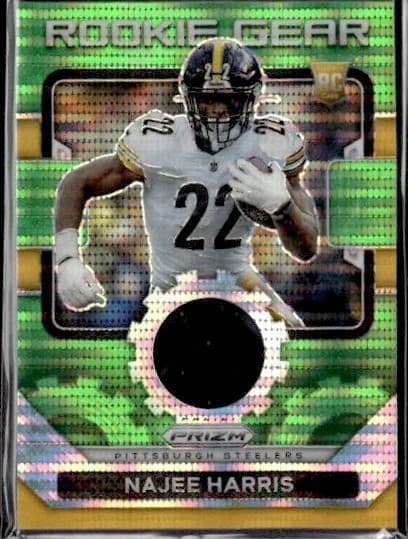 Najee Harris Gear 2020 Panini Prizm 2020 Panini Prizm green-pulsar