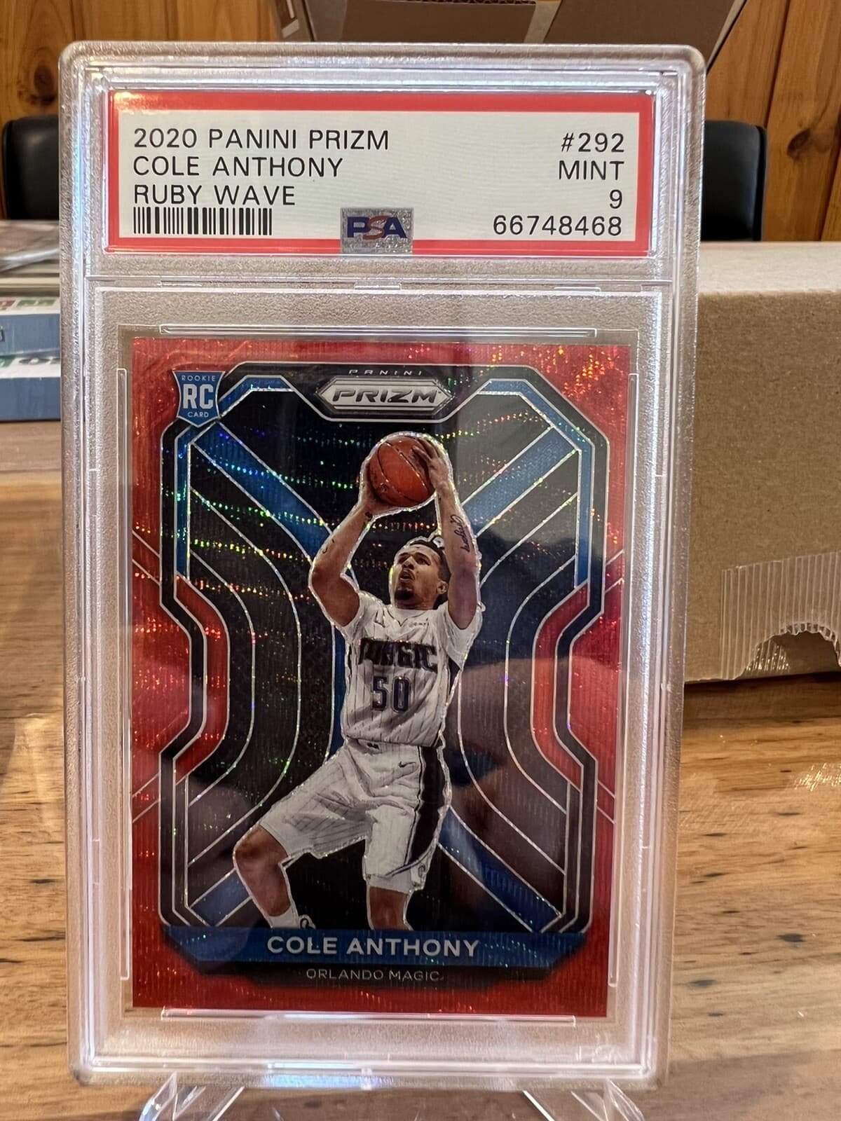 Cole Anthony Ruby 2020 Panini Prizm 2020 Panini Prizm wave