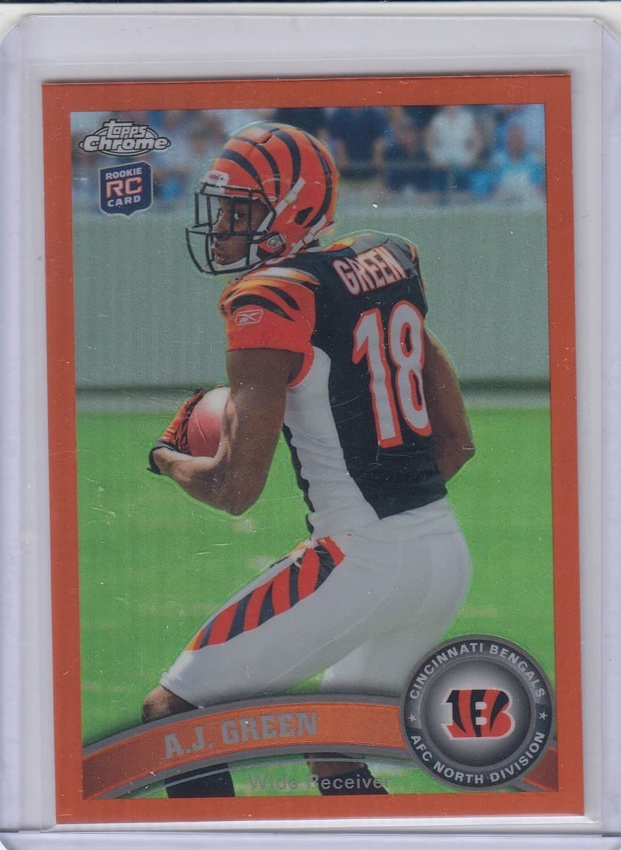 AJ Green ORANGE - Bengals QTY 2011 Topps Chrome
