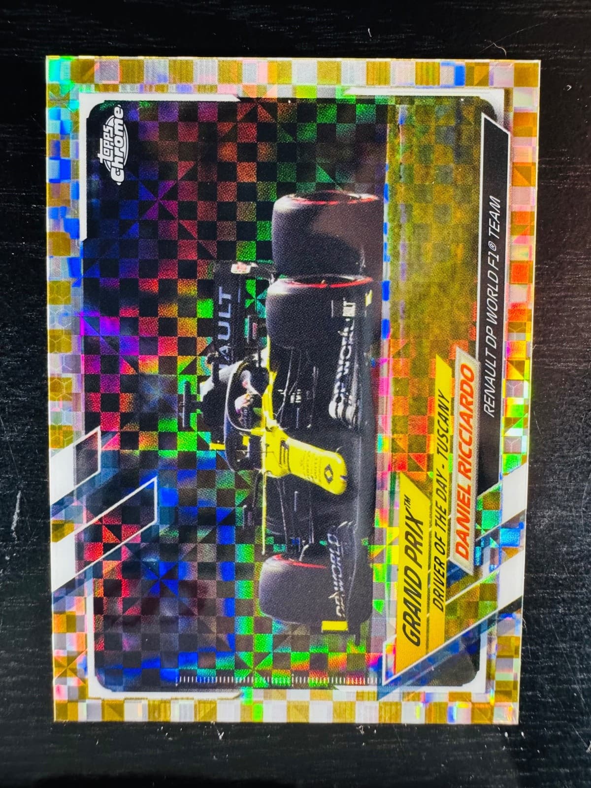 Daniel Ricciardo Gold 2021 Topps Chrome 2021 Topps Chrome gold-refractor