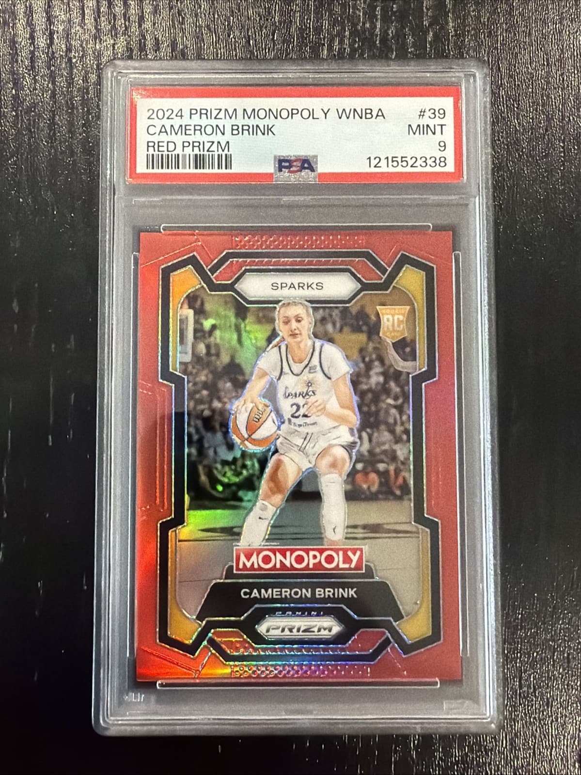 MONOPOLY WNBA RED CAMERON BRIN 2024 Panini Prizm 2024 Panini Prizm red