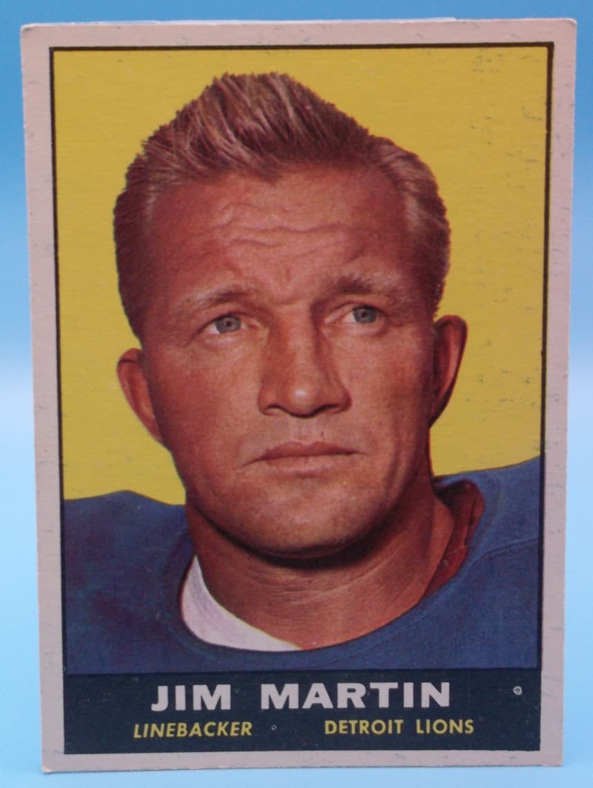 Jim Martin Football 1961 Topps