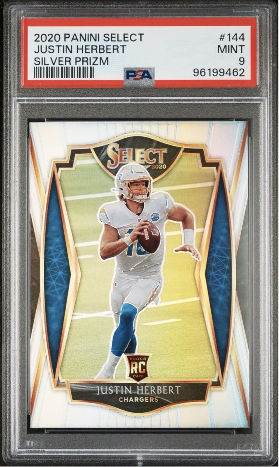 Justin Herbert Silver 2020 Panini Select 2020 Panini Select