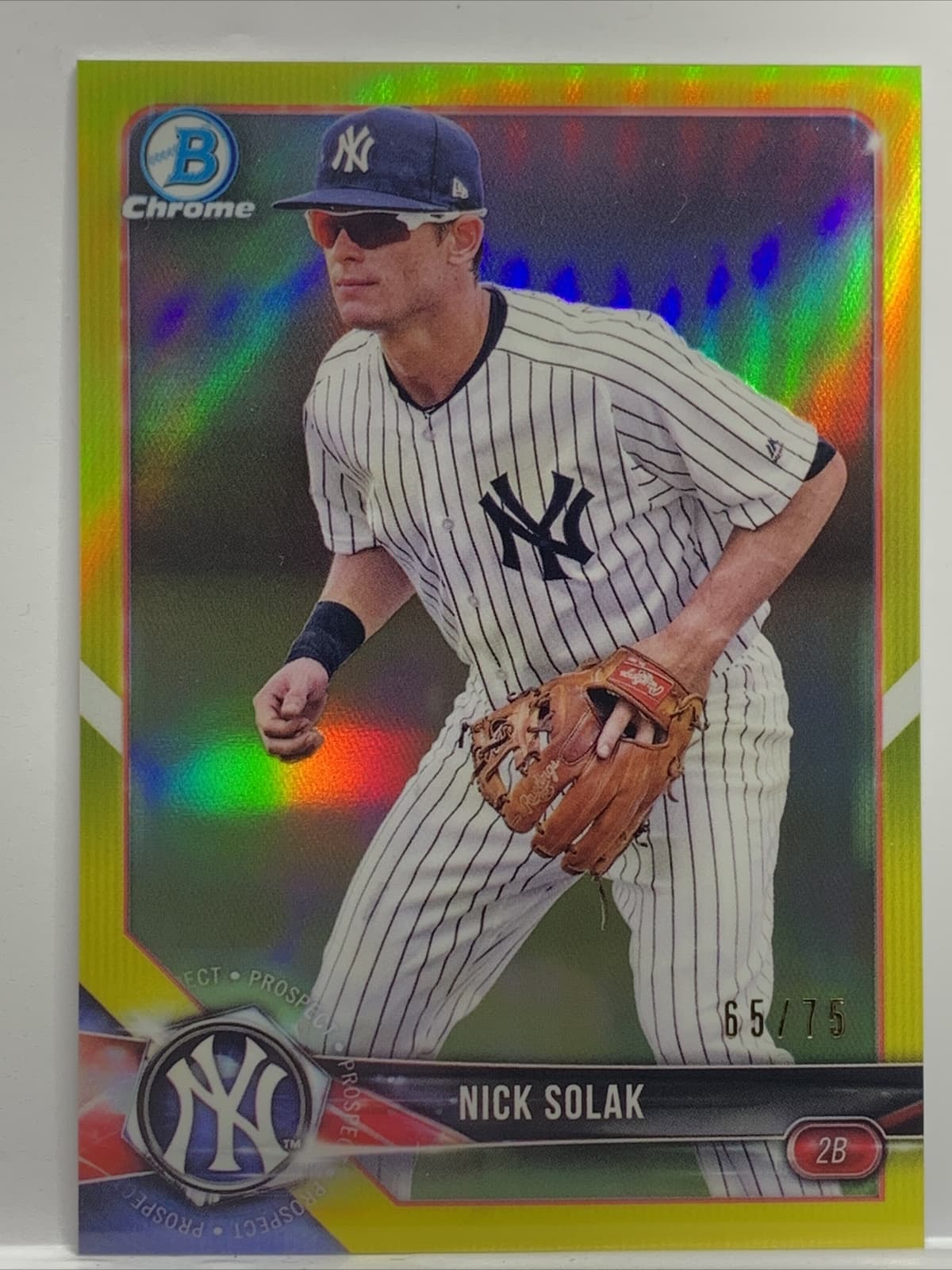 Prospects Canary Yellow 2018 Bowman Chrome 2018 Bowman Chrome