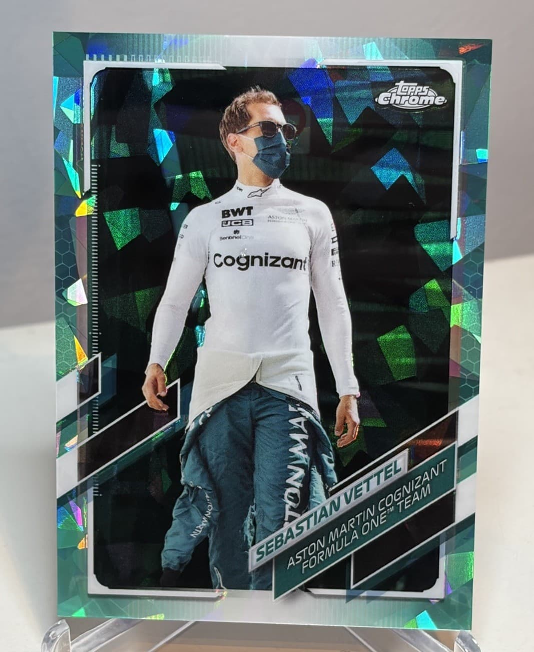 Sebastian Vettel Aqua 2021 Topps Chrome 2021 Topps Chrome aqua