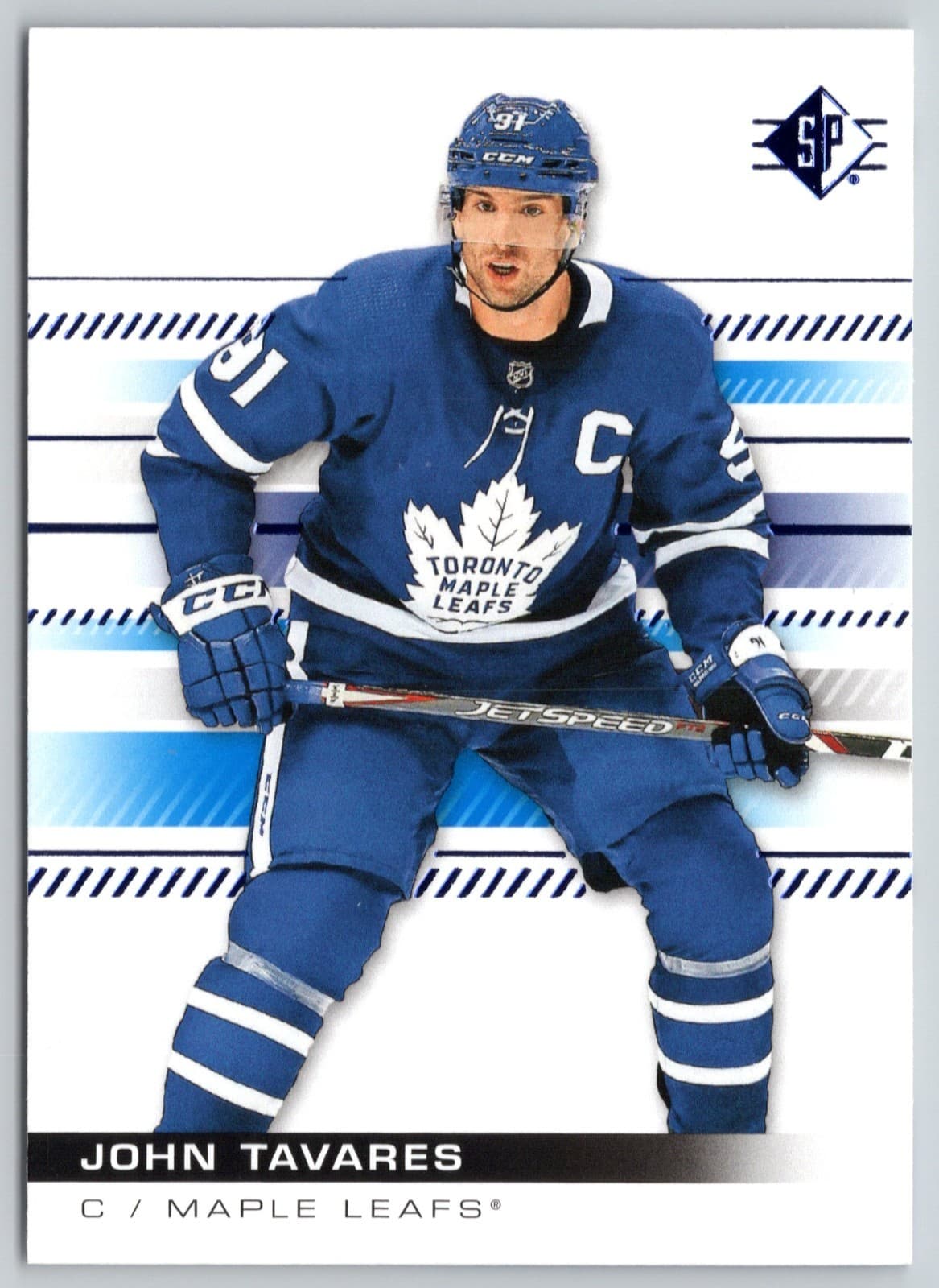 JOHN TAVARES -20 BLUE NHL HOCK 2019 Upper Deck SP 2019 Upper Deck SP