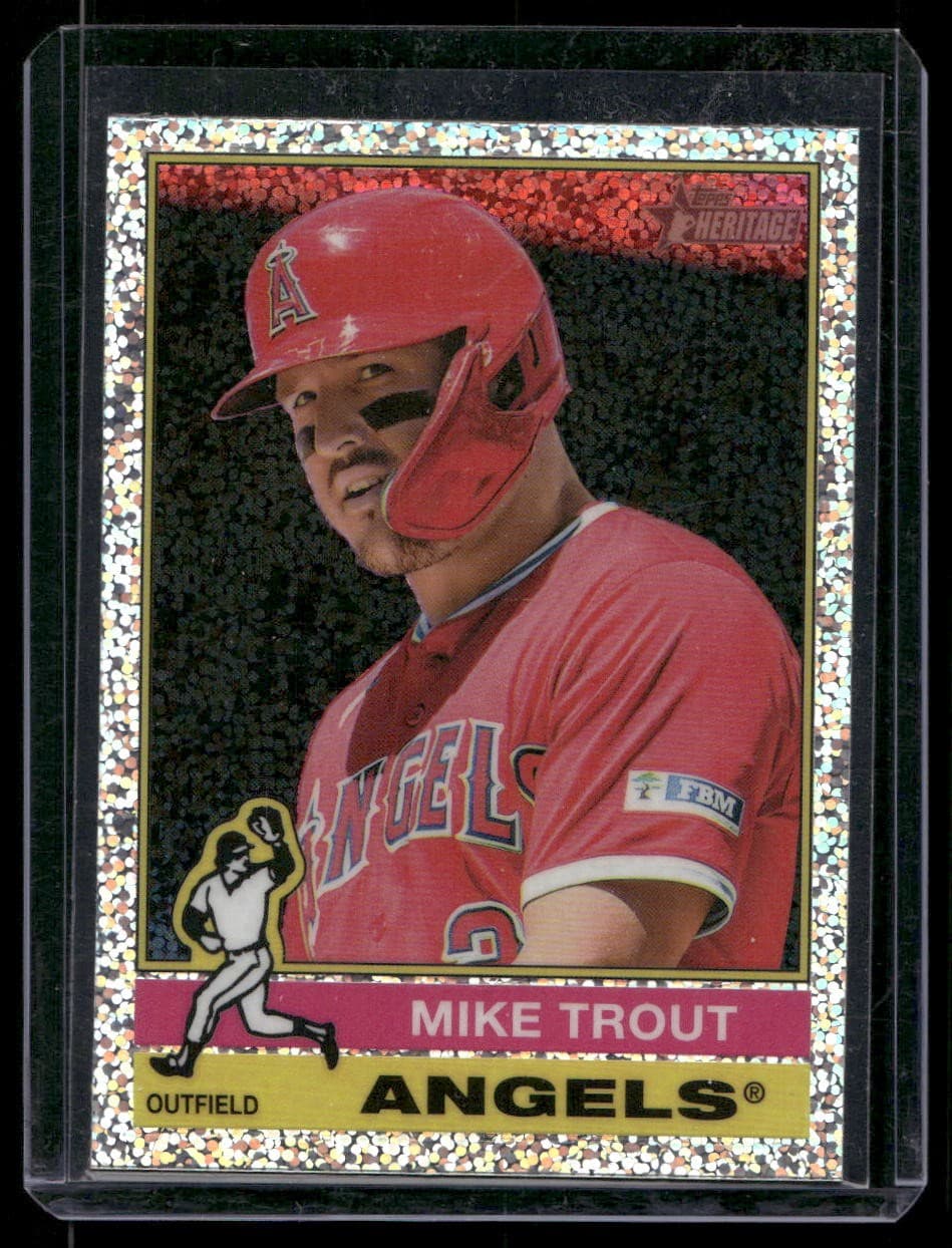 Mike Trout Aqua 2025 Topps Heritage 2025 Topps Heritage