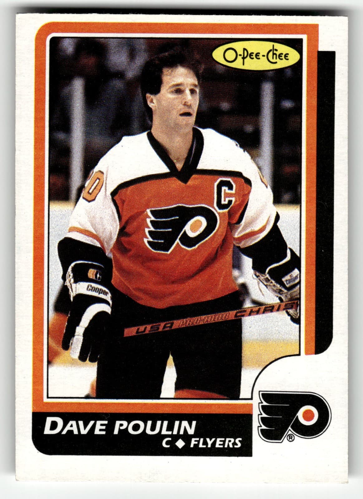 Dave Poulin 1986 topps O-Pee-Chee